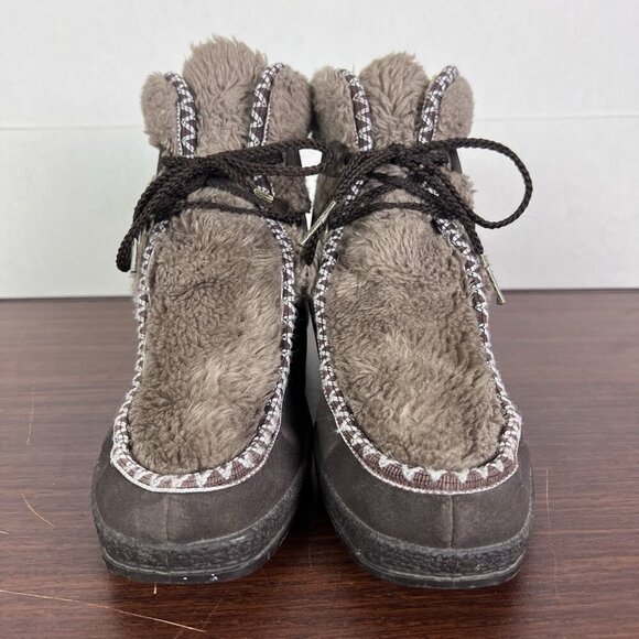 Snowland Boots Womens‎ Size 9 Sherpa Fur All Over & Inside Vintage Ski Fashion - Picture 2 of 11
